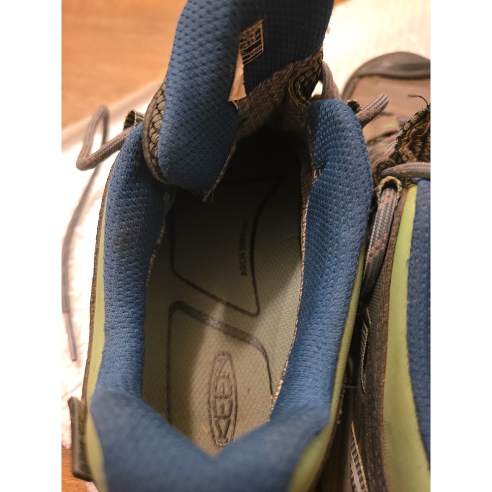 Keen Targhee 3 Gray Leather Low Top Hiking Shoes Sneakers Size 9.5 Mens. - Picture 9 of 16